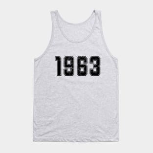 1963, 60th Birthday, Made In 1963 Year Birth Numbers Tank Top